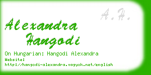 alexandra hangodi business card